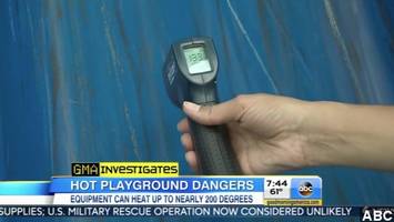 Playground Equipment Can Cause Burns Even On Mild Days